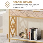 Console Table, 70.9 inch Sofa Entryway Table with 3 Drawers & Shelves - Image 7
