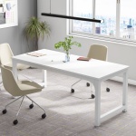Conference Table, Rectangular Meeting Seminar Table Boardroom Desk - Image 17