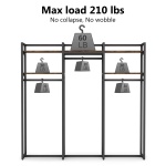 Freestanding Closet Organizer, 75 inch Heavy Duty Garment Rack - Image 8