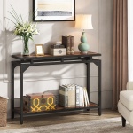 Console Table, 40? Entryway Sofa Table with 2 Tier Storage Shelf - Image 9