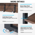 Coat Rack Shoe Bench Set, Hall Tree with Wall Mounted Shelf - Image 7