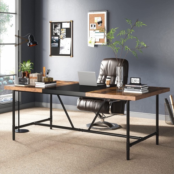 6FT Conference Table, 70.8? Executive Desk Office Computer Meeting Table