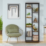 Bookshelf, 70.8? Etagere Bookcase Storage Display Shelf Unit - Image 6