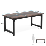 Conference Table, Rectangular Meeting Seminar Table Boardroom Desk - Image 26