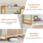 Bookshelf, 70.8? Etagere Bookcase with Open Shelves & Cabinet - Image 7
