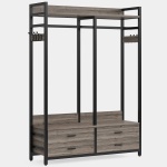 Freestanding Closet Organizer, Garment Rack with Drawers & Shelves - Image 10