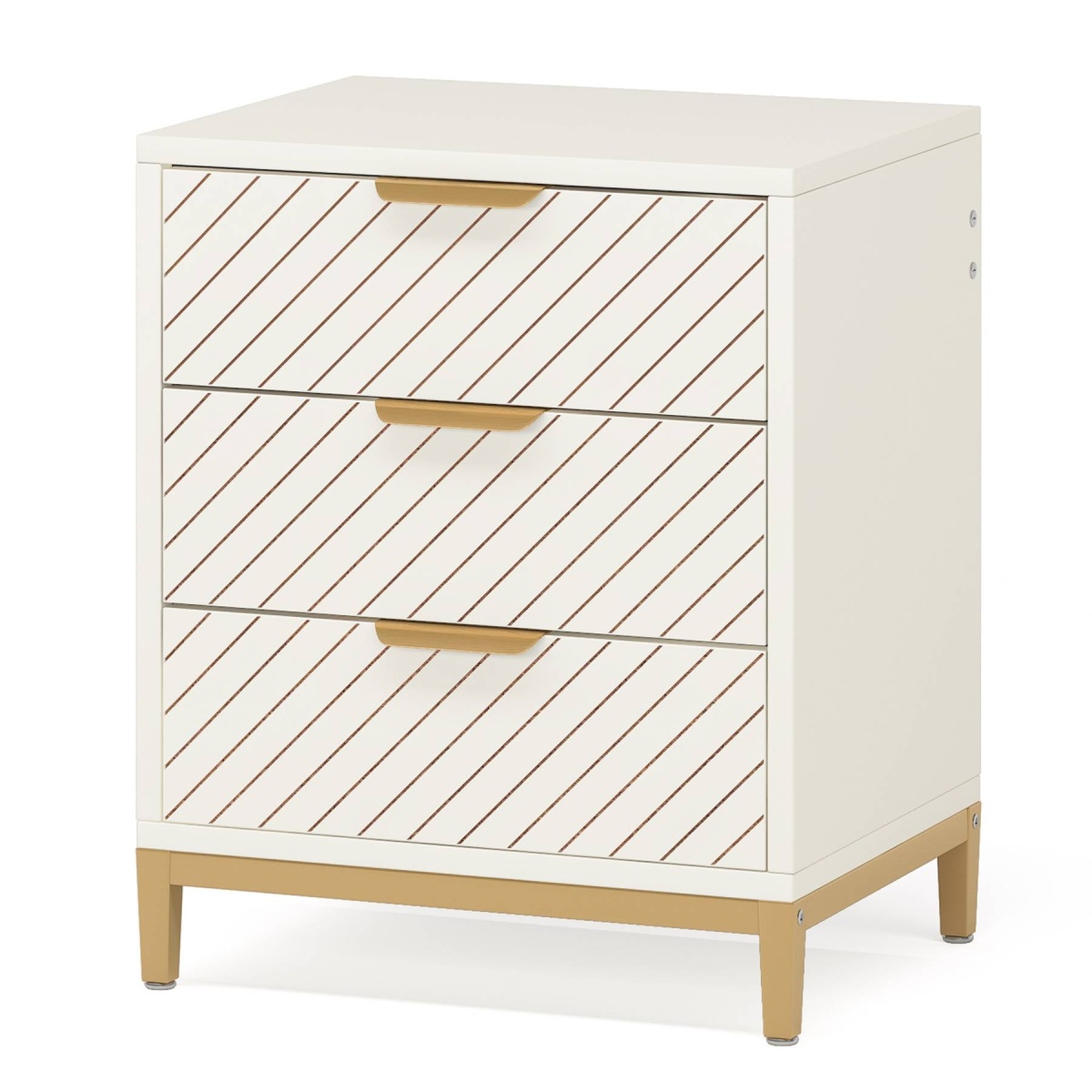 Nigntstand, 3 Drawers Bedside End Table for Bedroom - Image 10