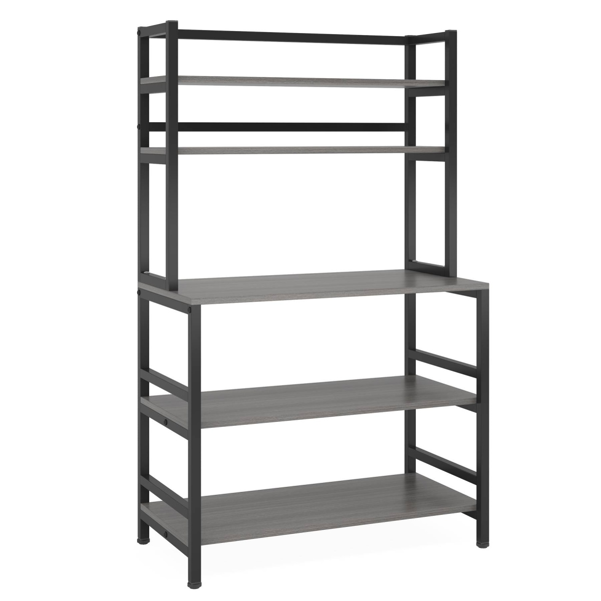 Kitchen Baker?s Rack, 5-Tier Microwave Oven Stand with Hutch - Image 13