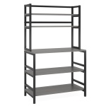 Kitchen Baker?s Rack, 5-Tier Microwave Oven Stand with Hutch - Image 13