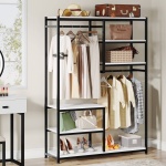 Freestanding Closet Organizer, Clothes Racks with 2 Hanging Rod - Image 8