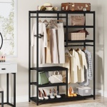 Freestanding Closet Organizer, Clothes Racks with 2 Hanging Rod - Image 10