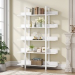 5-Tier Bookshelf, Industrial 5-Shelf Etagere Bookcase - Image 8