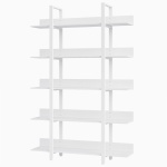 5-Tier Bookshelf, Industrial 5-Shelf Etagere Bookcase - Image 9