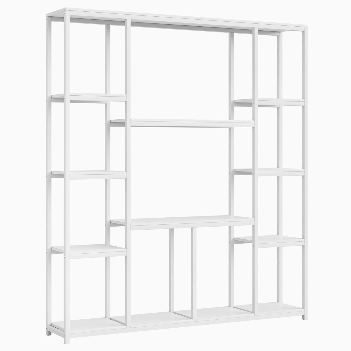 Bookcase, 12-Open Etagere Bookcase Display Rack Shelf - Image 9