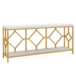 Console Table, 71? Extra Long Sofa Table with Open Storage Shelf - Image 9