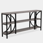Console Table, 70.86? Sofa Entryway Table with 3 Tier Storage Shelves - Image 10
