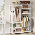 Freestanding Closet Organizer, Clothes Racks with 2 Hanging Rod - Image 12