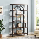Bookshelf, 70.9? Etagere Bookcase Open Display Shelf