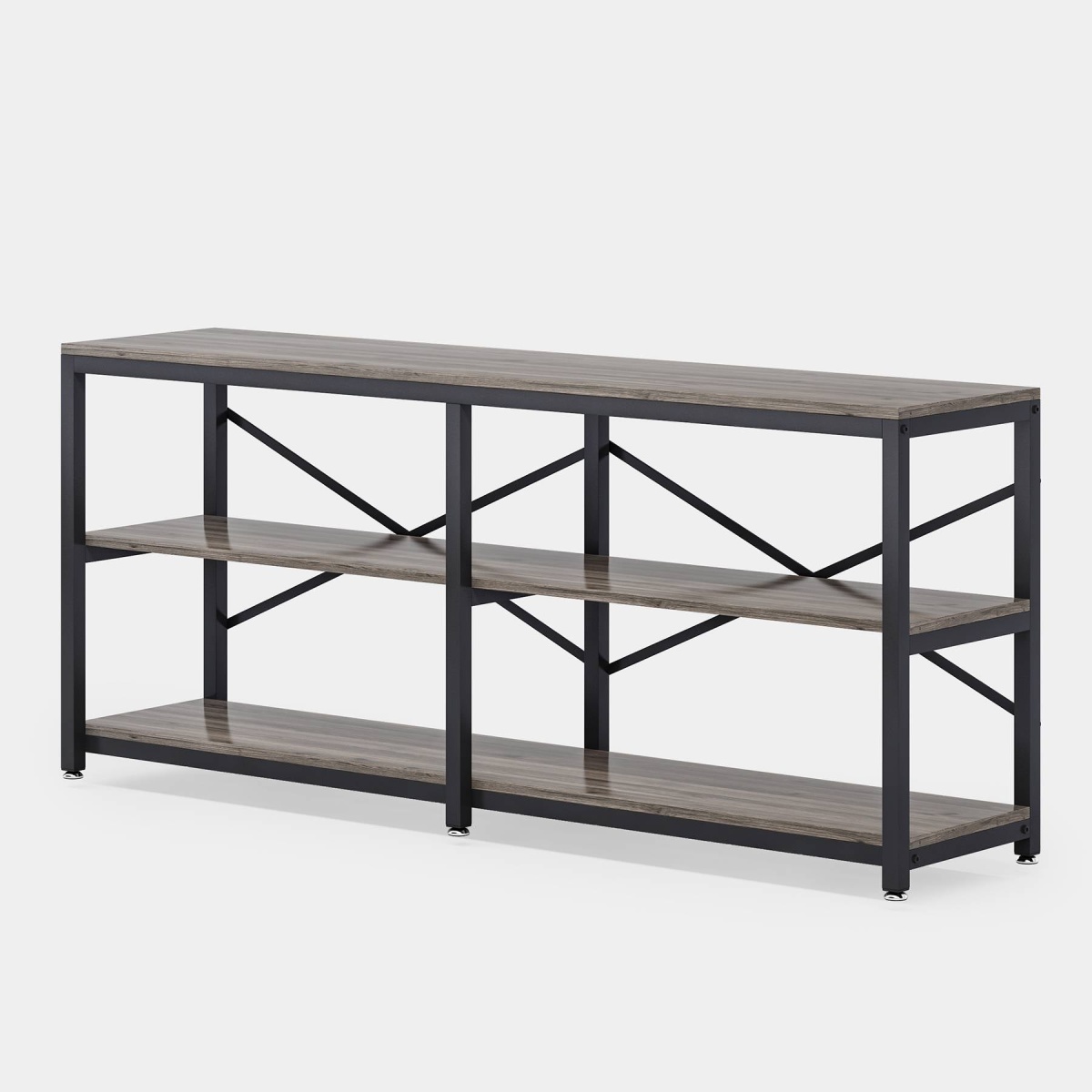 Console Table, 70.9 inch Long Sofa Table with Storage Shelves - Image 9