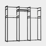 Freestanding Closet Organizer, 75 inch Heavy Duty Garment Rack - Image 9