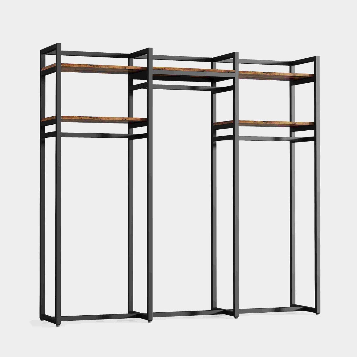 Freestanding Closet Organizer, 75 inch Heavy Duty Garment Rack - Image 4