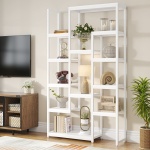 6-Tier Bookshelf 70.9 inch Tall Bookcase, 12-Shelf Display Shelves - Image 8