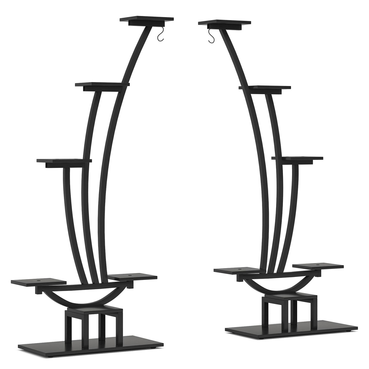 Plant Stand, Metal Curved Display Shelf Pack of 2 - Image 9