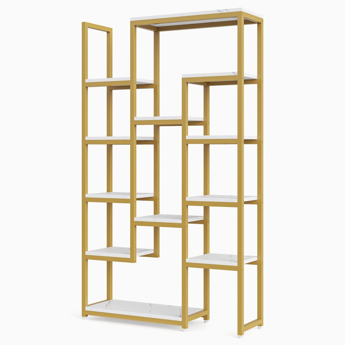 6-Tier Bookshelf 70.9 inch Tall Bookcase, 12-Shelf Display Shelves - Image 13