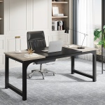 Conference Table, Rectangular Meeting Seminar Table Boardroom Desk - Image 18