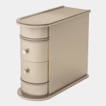 End Table, Sofa Bedside Narrow Accent Tables with 2 Drawers - Image 10