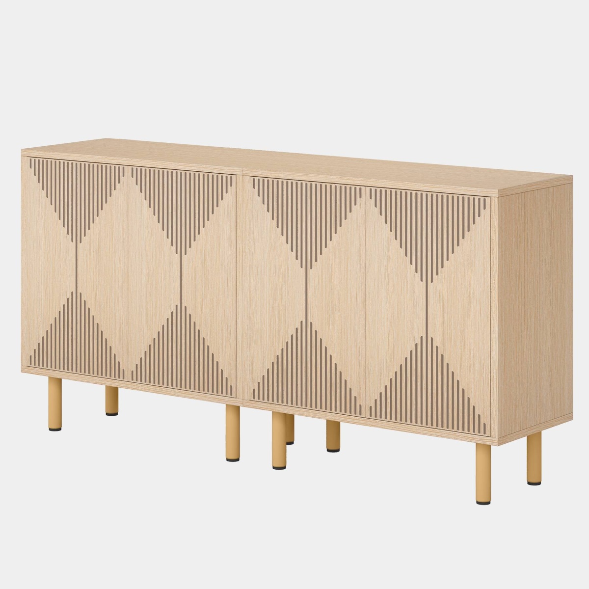 Sideboard Buffet, 58? Modern Storage Cabinet with Doors - Image 10