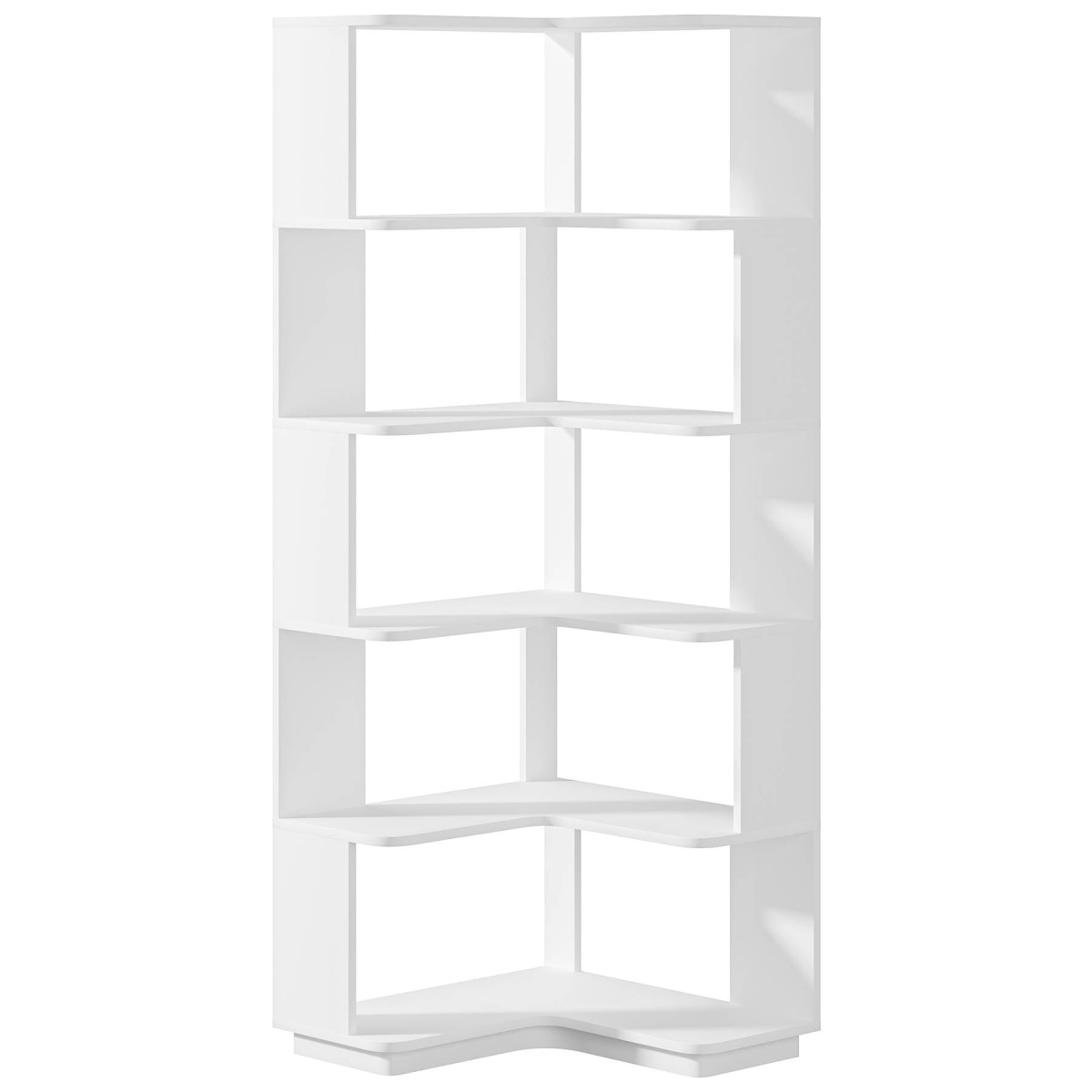 Corner Bookshelf, 6-Tier Corner Bookcase Display Rack - Image 9
