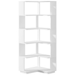 Corner Bookshelf, 6-Tier Corner Bookcase Display Rack - Image 9
