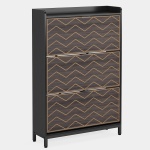 Shoe Cabinet, Modern Shoe Rack Organizer with Door & Drawer - Image 8