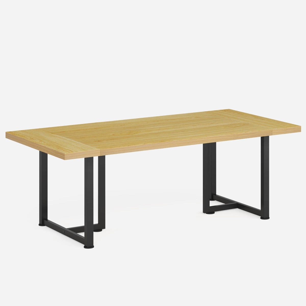 Dining Table, Industrial Rectangular Kitchen Table for 4-6 People - Image 10