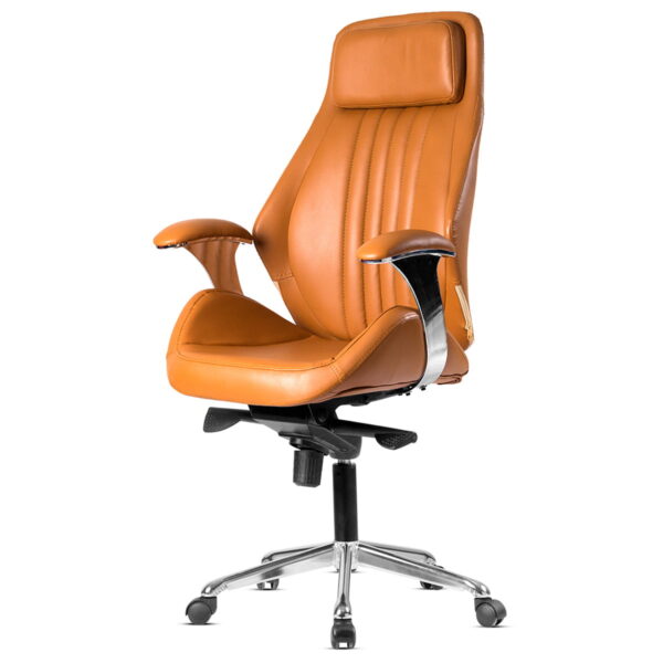 Luxury Leather Executive Office Chair - Classic Design - Sturdy Metal Base | Ruto Office