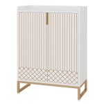 Shoe Cabinet, 25 Pairs Shoes Rack Organizer with Doors - Image 2