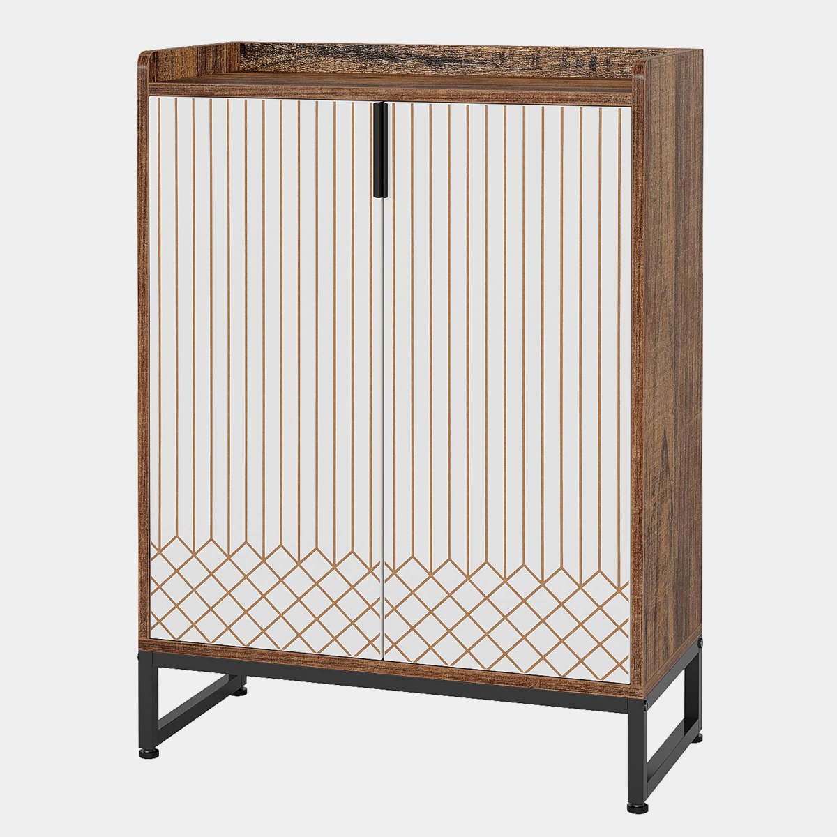 Shoe Cabinet, 25 Pairs Shoes Rack Organizer with Doors - Image 10
