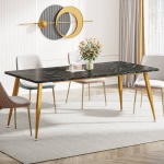 Dining Table, 70.9? Kitchen Dinner Table for 6 to 8 People - Image 8