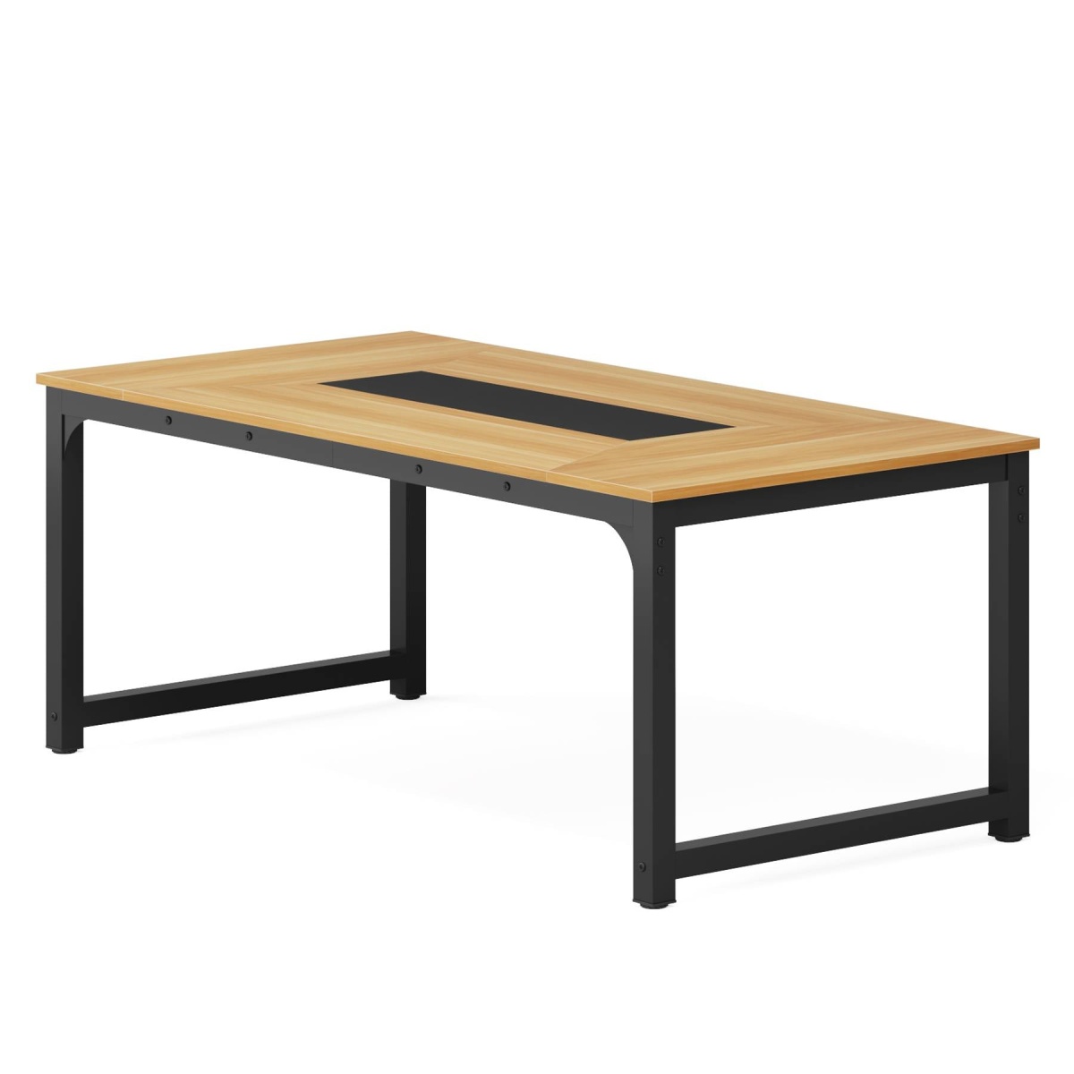 Dining Table, Industrial Kitchen Table with Metal Frame - Image 11