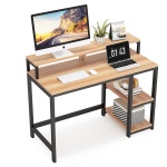 Computer Desk, Industrial Writing Desk with Shelves for Study - Image 8