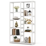 Bookshelf Bookcase, 10-Open Shelf Etagere Bookcase - Image 8