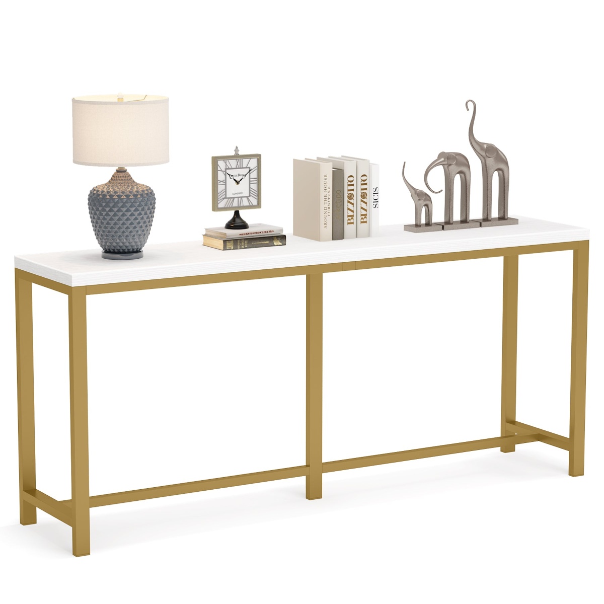 Console Table, 70.9 inch Narrow Long Entryway Table Sofa Table - Image 1