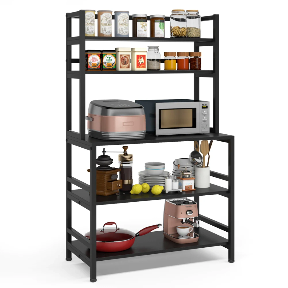 Kitchen Baker?s Rack, 5-Tier Freestanding Kitchen Utility Storage Shelf - Image 10