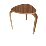 triangular shaped Brown Coffee Table for Living Room Wooden chair Home Furniture for Bedroom Kitchen Office