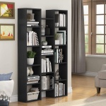 Modern Bookcase, 5-Shelf Storage Organizer with 14-Cube Display Bookshelf - Image 4