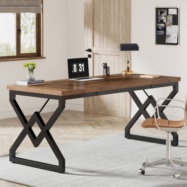 Executive Desk, 63? Large Computer Desk for Home Office