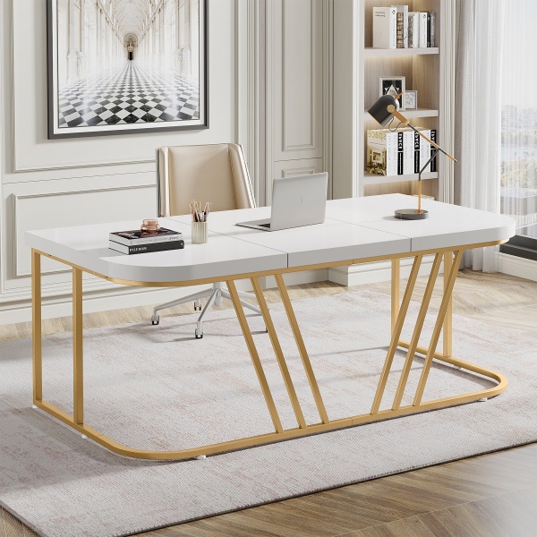 Executive Desk, 63? Modern Computer Office Desk for Home Office