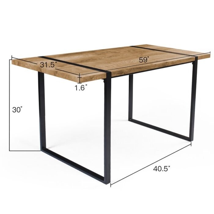 Diala Iron Dining Table - Image 7