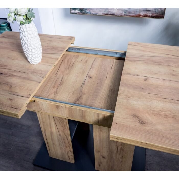 Iulia Extendable Pedestal Dining Table - Image 3